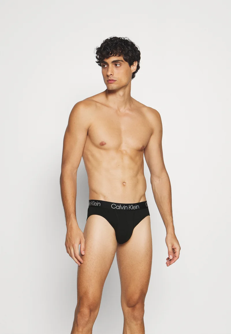Outlet Factory Online Store Calvin Klein Underwear HIP 3 PACK - Briefs black Clothing Underwear & Socks Underpants Boxer shorts