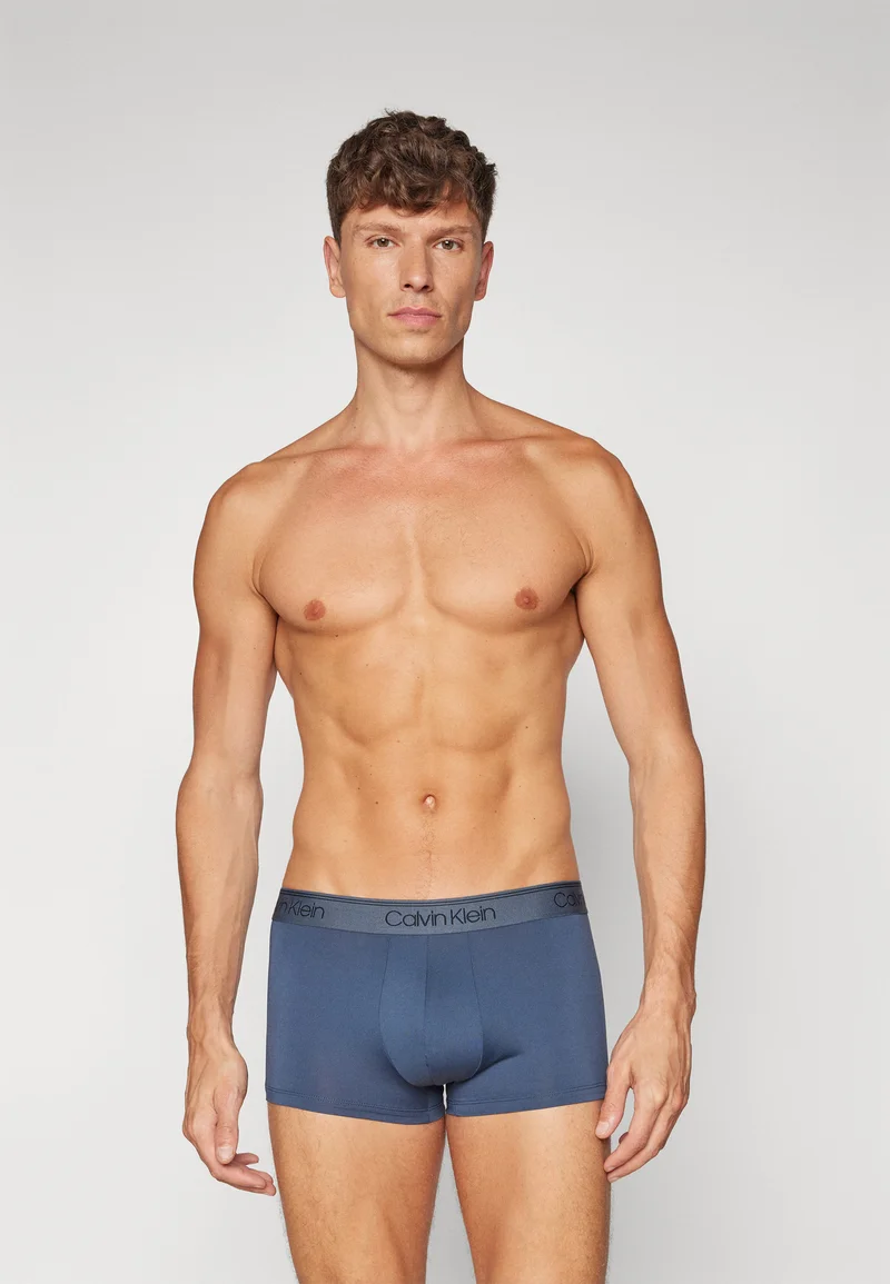 reasonable sale price Calvin Klein Underwear LOW RISE TRUNK 3 PACK - Pants hemisphere blue/plein air/convoy Clothing Sale Underwear & Socks Bathrobes Boxer briefs
