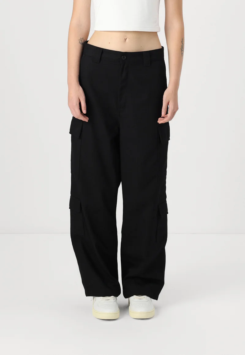 New York Carhartt WIP KINGSLEY PANT - Cargo trousers black rigid Streetwear Sale Streetwear Clothing Socks Cargo Trousers
