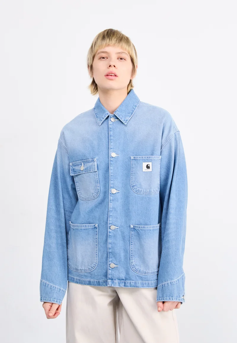 Top Brand Wholesale Online Carhartt WIP MICHIGAN COAT - Denim jacket blue light true washed Streetwear Clothing Jackets, Gilets & Blazers Bomber Jackets