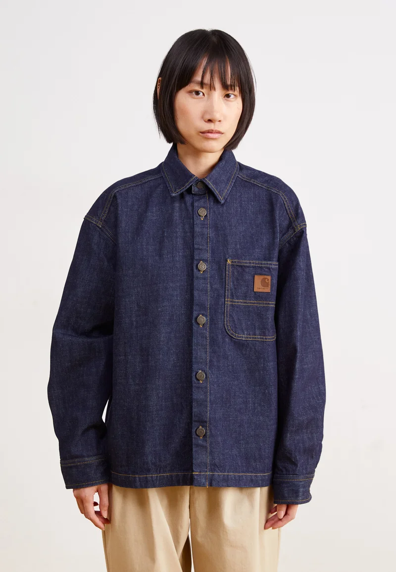 Official USA Stockists Carhartt WIP LOVILIA - Denim jacket blue rinsed Streetwear Clothing Jackets, Gilets & Blazers Bomber Jackets