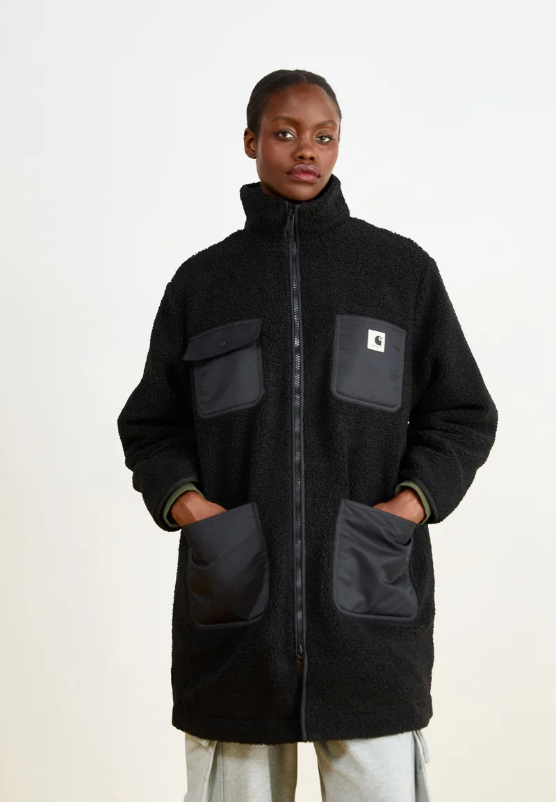 discountable price Carhartt WIP ORLA COAT - Short coat black Streetwear Clothing Jackets, Gilets & Blazers Bomber Jackets