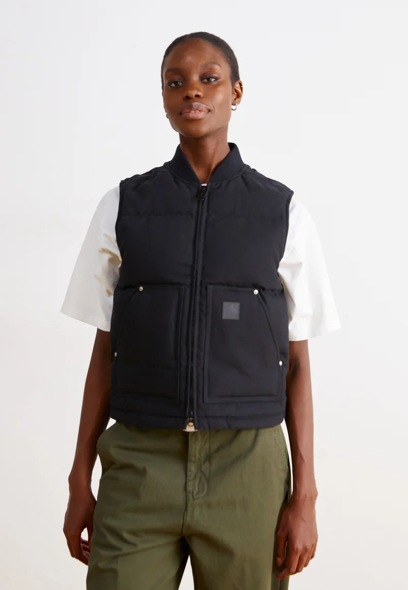 Low Price Guarantee Carhartt WIP RAYLEY VEST - Waistcoat black Streetwear Clothing Jackets, Gilets & Blazers Bomber Jackets