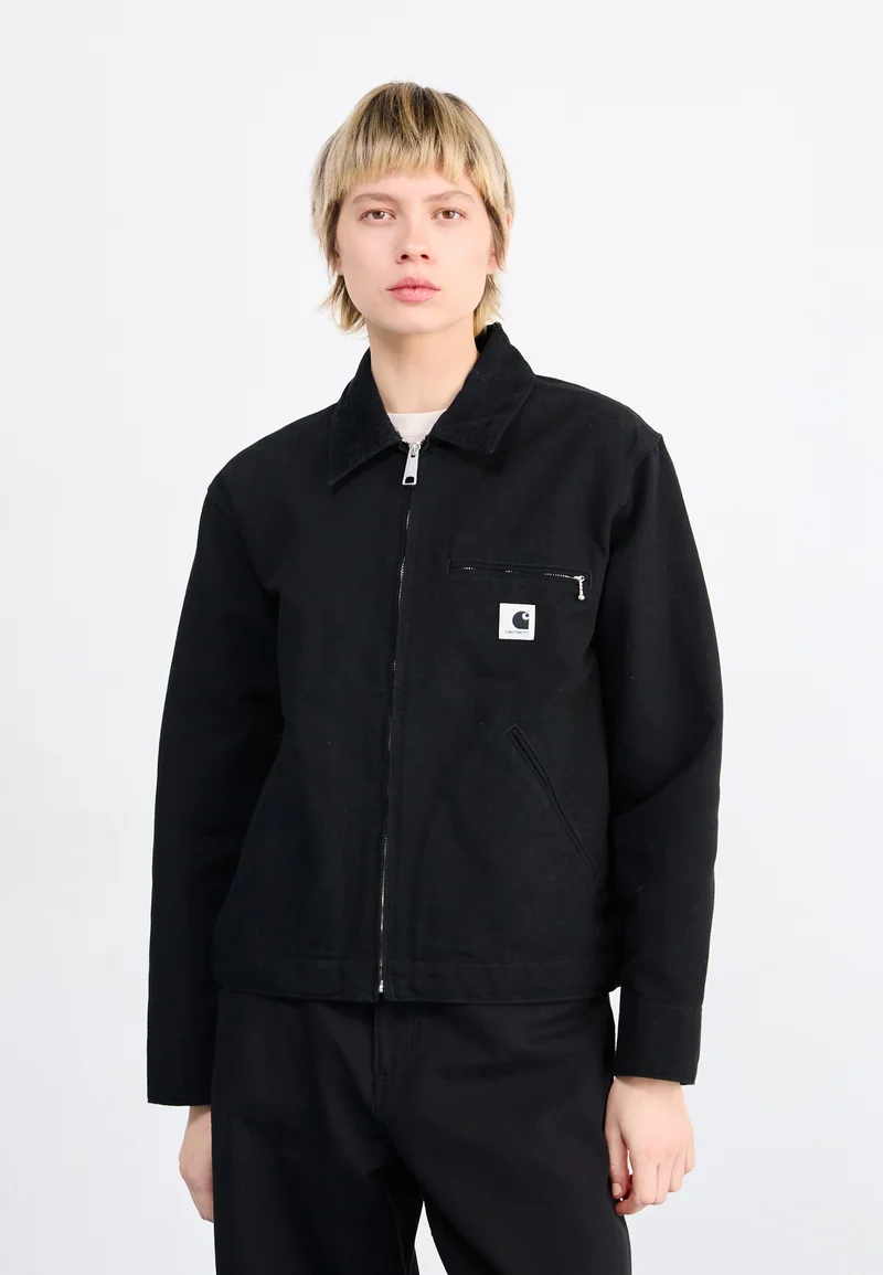 Clearance Carhartt WIP DETROIT JACKET - Summer jacket black Streetwear Clothing Jackets, Gilets & Blazers Bomber Jackets