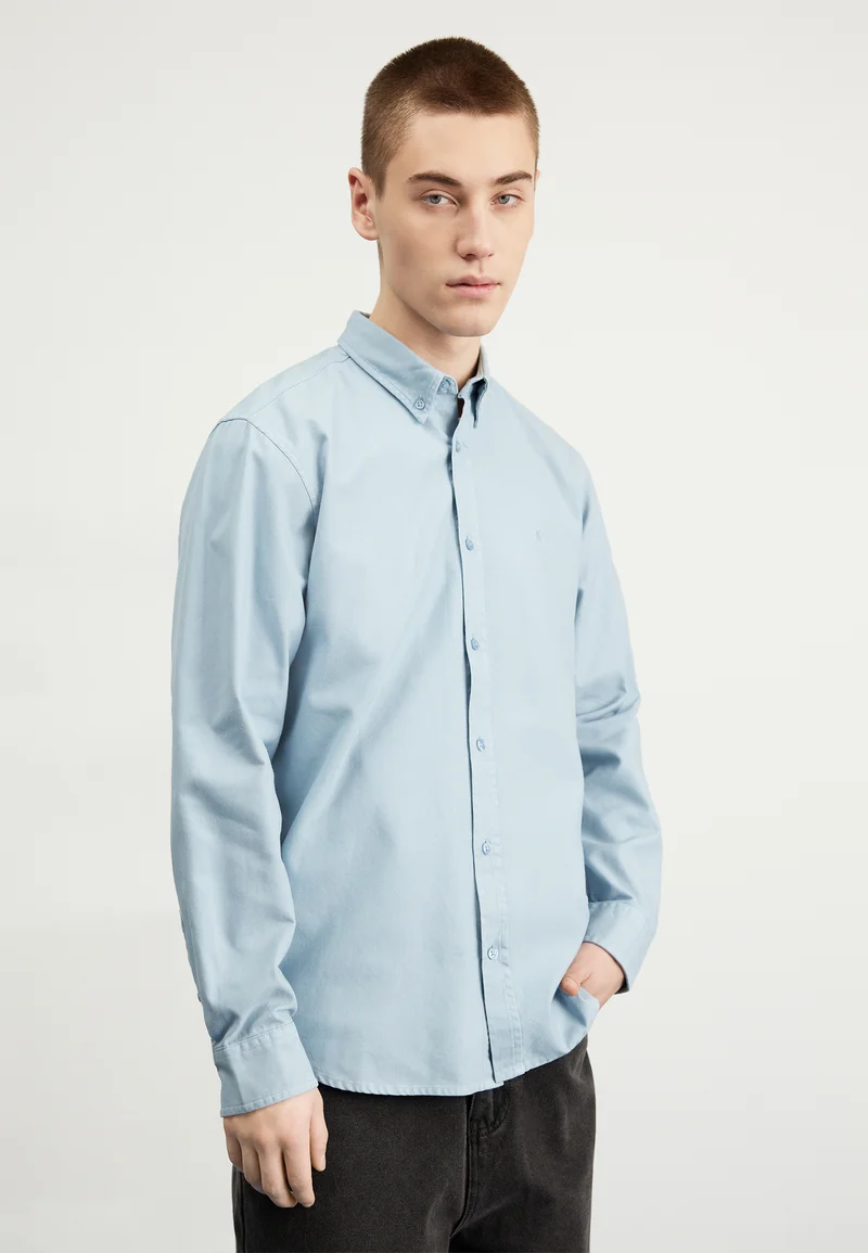 ever-popular Carhartt WIP BOLTON  - Shirt frosted blue Clothing Shirts Casual Shirts