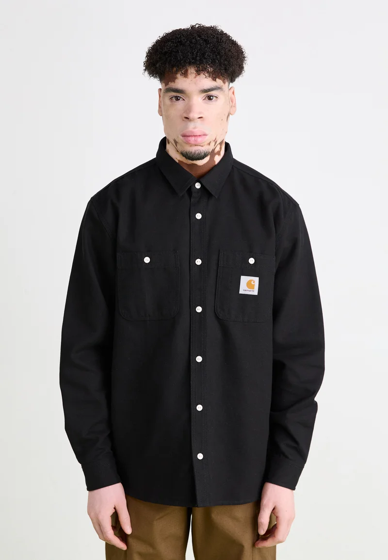SAVE OFF Carhartt WIP CLINK  - Shirt black rigid Clothing Sale Shirts Business Shirts