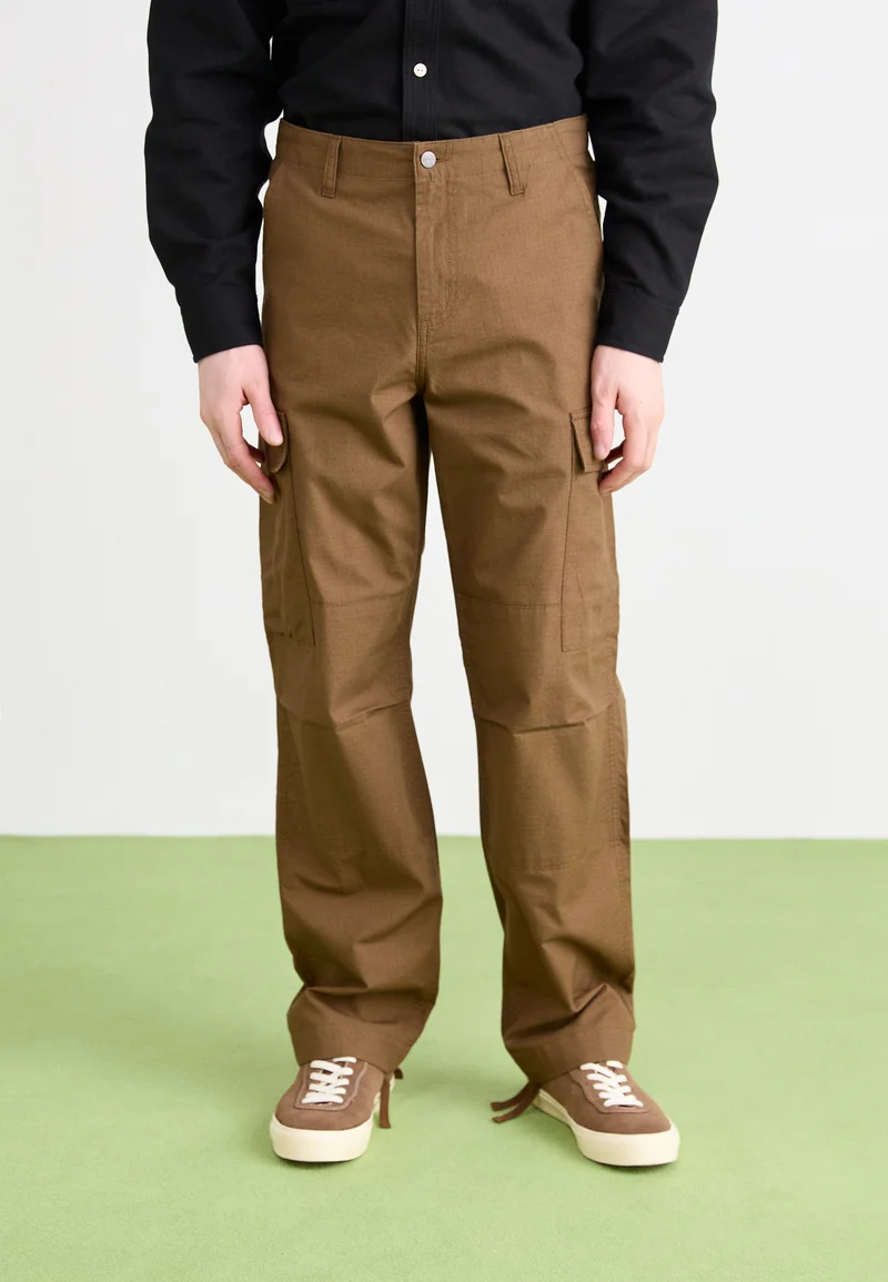 Colorful And Fashion-Forward Carhartt WIP REGULAR PANT - Cargo trousers chocolate rinsed Streetwear Sale Streetwear Clothing Swimwear Cargo Trousers