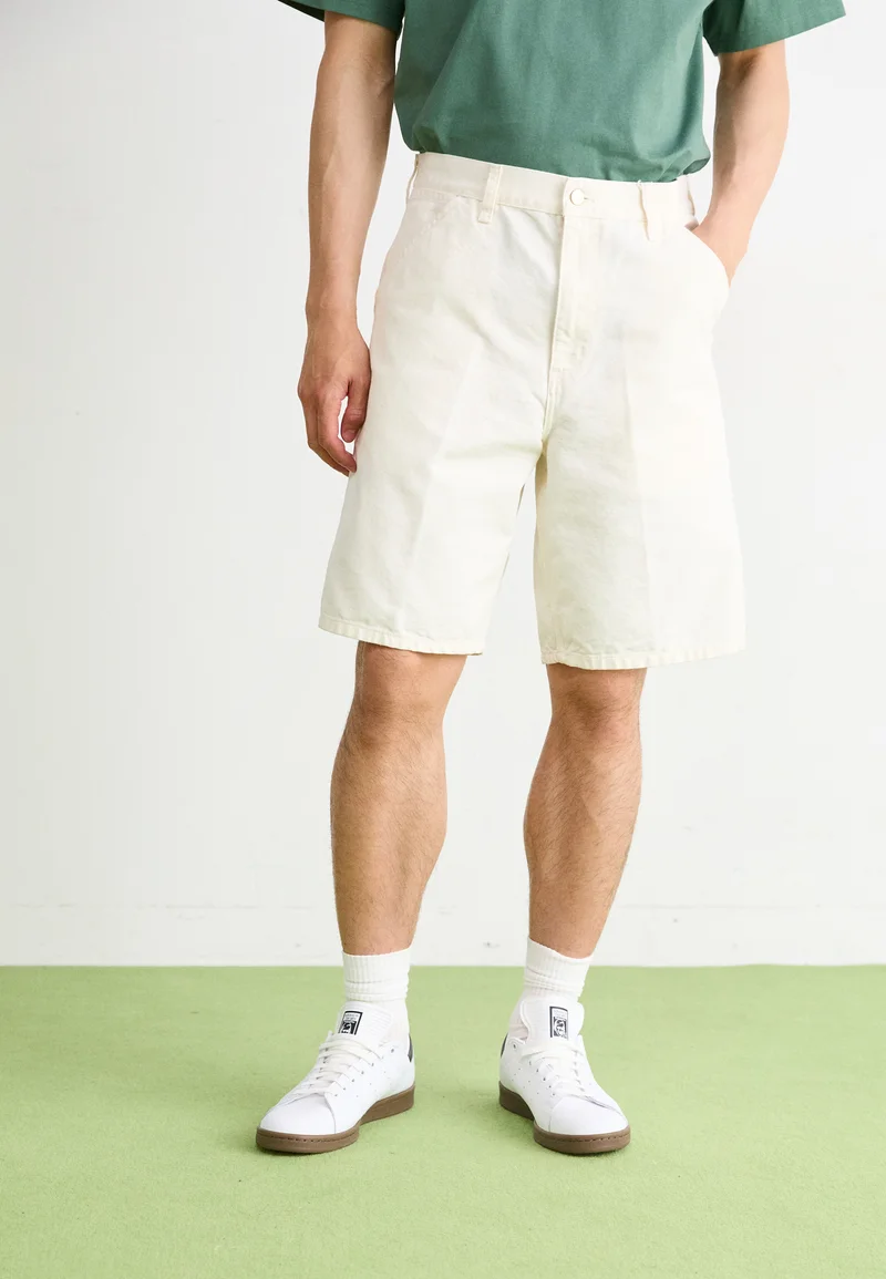 luxury fashion brands Carhartt WIP SINGLE KNEE - Shorts off-white Clothing Casual Shorts