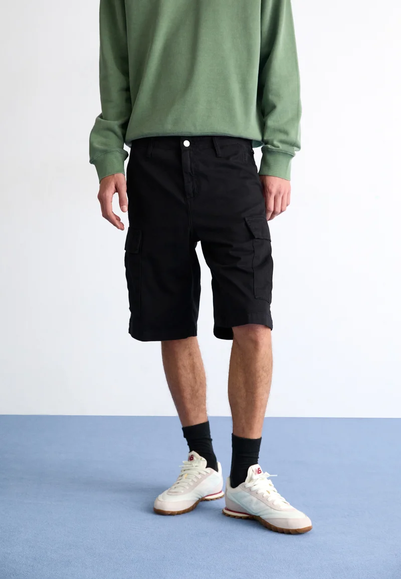 Discount Sale Carhartt WIP REGULAR - Shorts black garment dyed Clothing Casual Shorts
