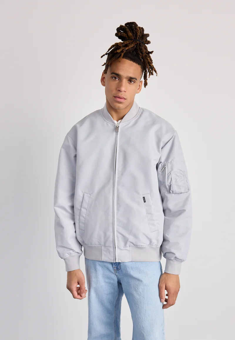 coupon codes Carhartt WIP OTLEY - Bomber Jacket sonic silver Clothing Sale Jackets Gilet Bomber Jackets