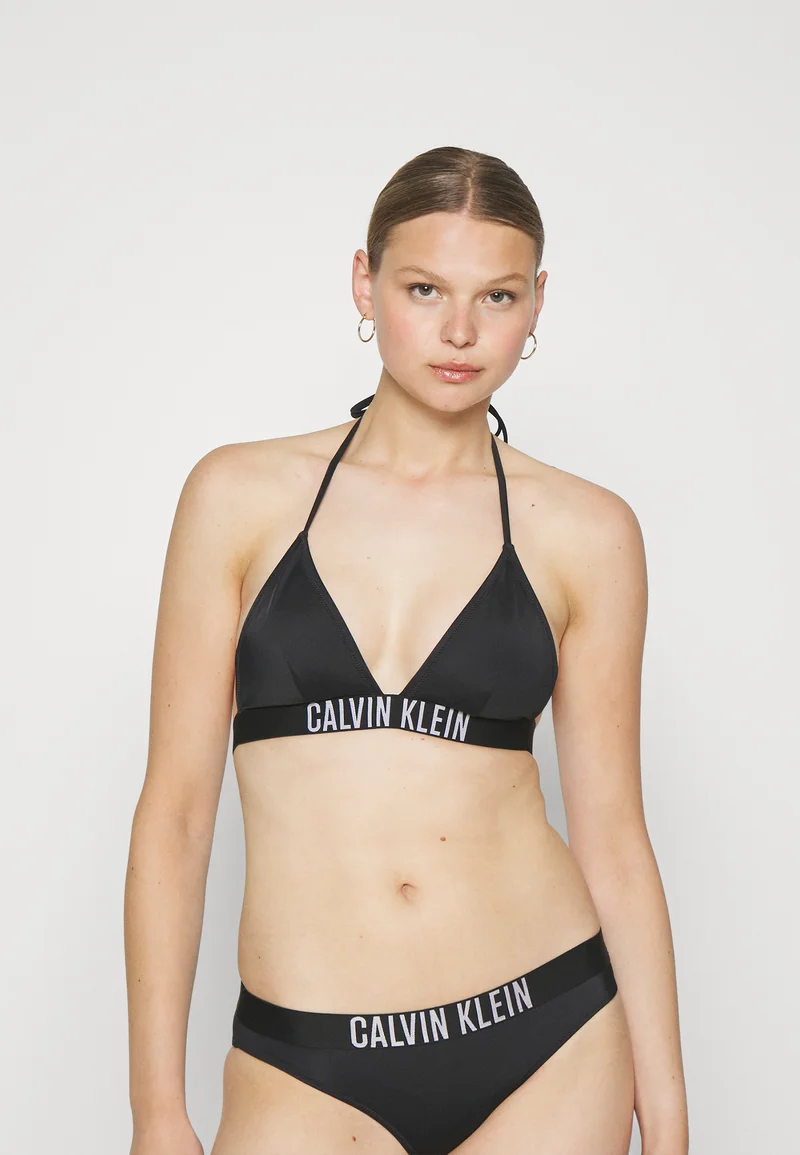 Low Price Guarantee Calvin Klein Swimwear INTENSE POWER TRIANGLE BRAS - Bikini top black Clothing Swimwear Bikinis Bikini sets