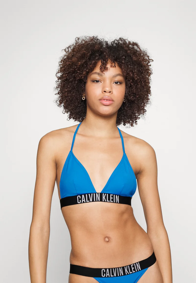 Discount Save up to Calvin Klein Swimwear TRIANGLE - Bikini top dynamic blue Clothing Swimwear Beach accessories Bikini tops
