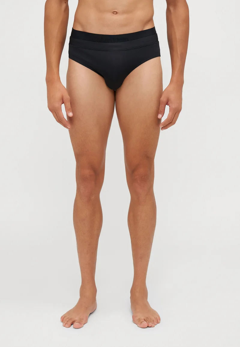 Authorized Site Calvin Klein Swimwear BRIEF DOUBLE - Swimming briefs black Clothing Swimwear Swim trunks Briefs