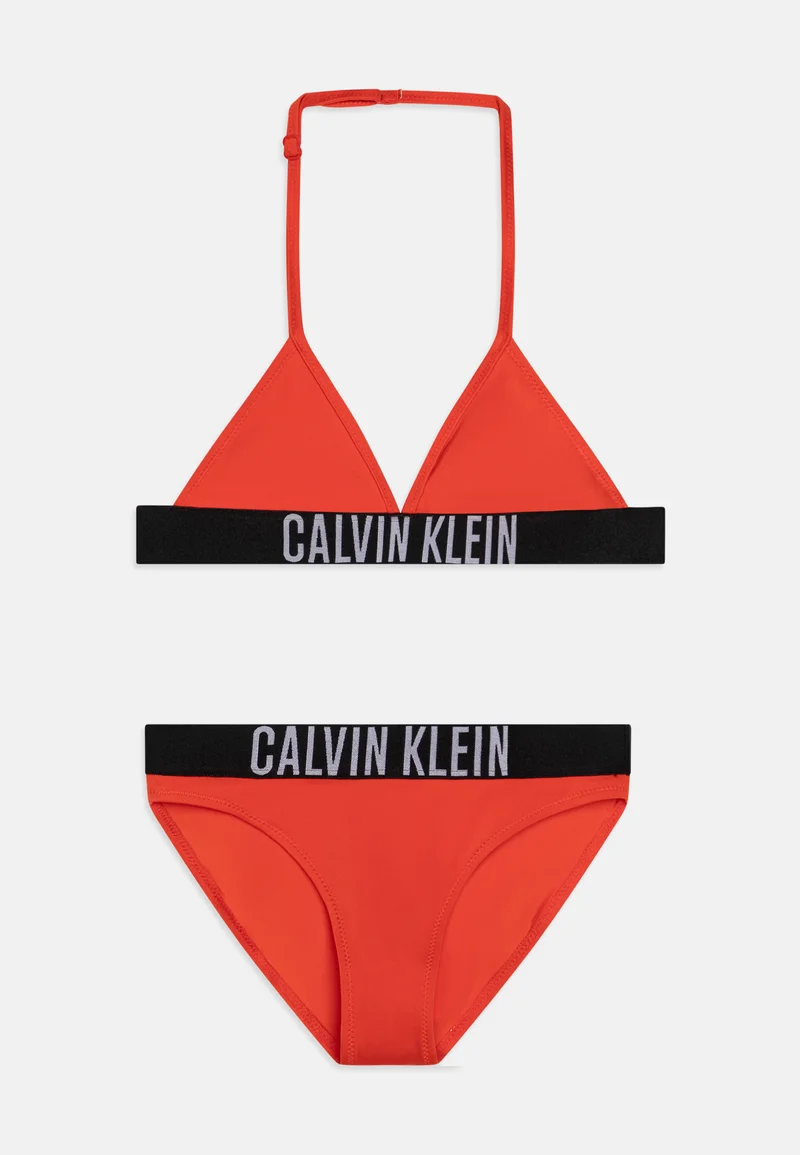 Outlet Calvin Klein Swimwear TRIANGLE - Bikini flaming chili Clothing Swimwear Bikinis