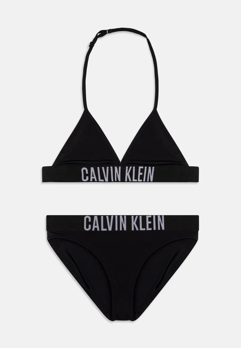 100% High Quality Calvin Klein Swimwear TRIANGLE - Bikini black Clothing Swimwear Bikinis