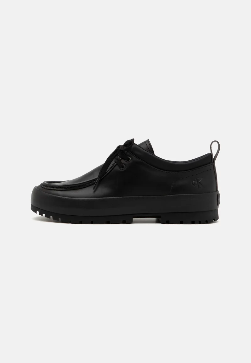 Cheap Calvin Klein Jeans LUGGED HYBRID APRON LACEUP IN - Casual lace-ups triple black Shoes Sale Lace-up shoes Boat shoes