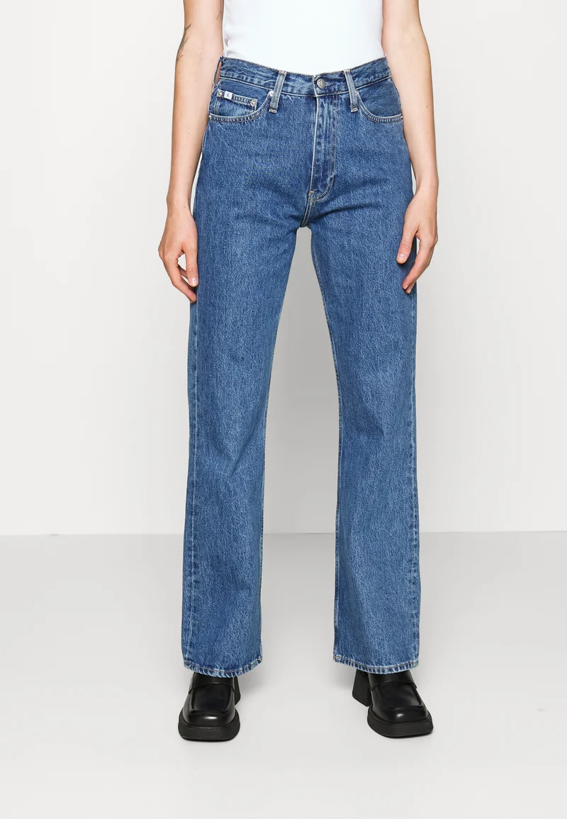 New York Calvin Klein Jeans AUTHENTIC BOOTCUT - Bootcut jeans denim medium Clothing Jeans Bootcut & Flared