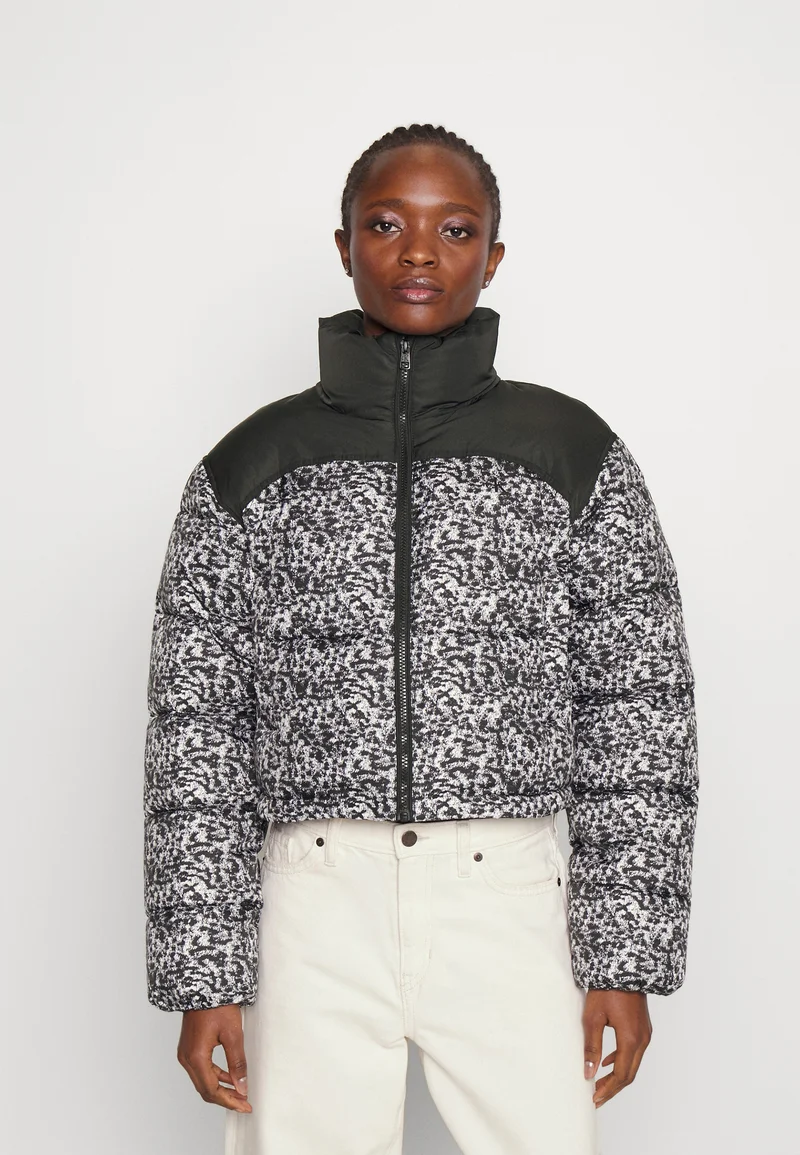 USA Discount Online Sale Calvin Klein Jeans CROPPED PUFFER - Winter jacket black Clothing Jackets & Blazers Bomber Jackets
