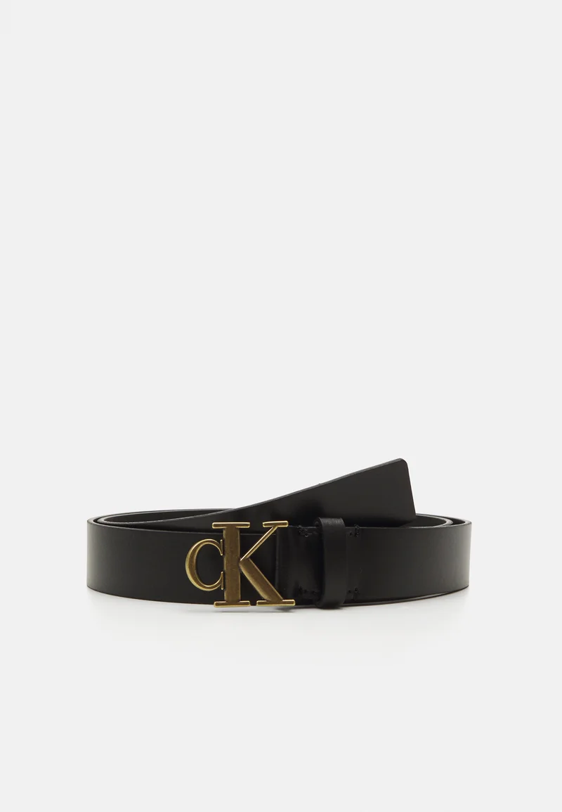 cheapest price Calvin Klein Jeans MONO PLAQUE BELT - Belt black Accessories Belts Casual belts
