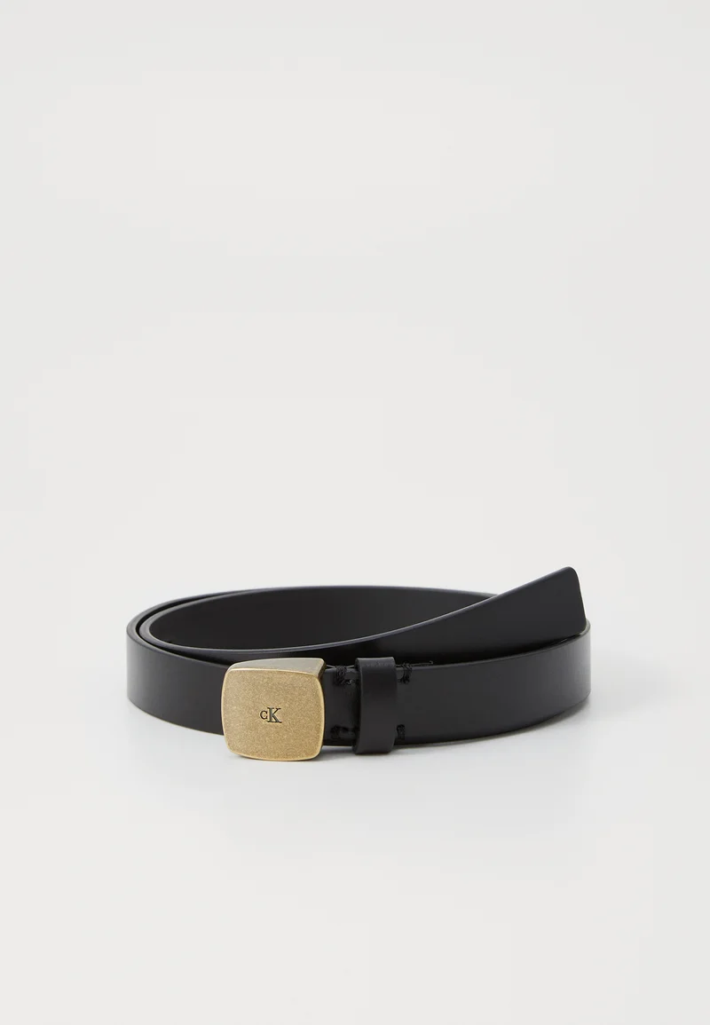 best-loved Calvin Klein Jeans CASUAL PLAQUE BUCKLE 20MM - Belt black/gold-coloured Accessories Belts Casual belts