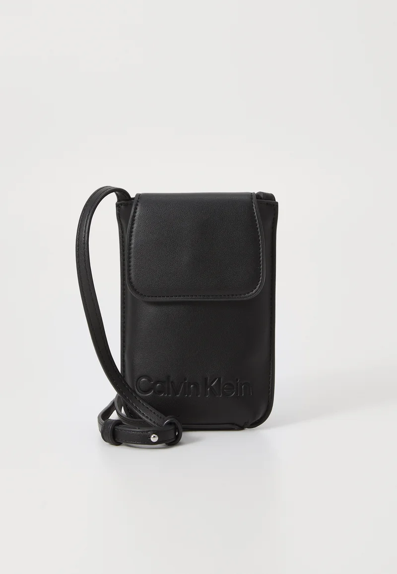 factory wholesale prices Calvin Klein Jeans PHONE BAG UNISEX - Phone pouch black Accessories Lifestyle Electronics Cases & Covers