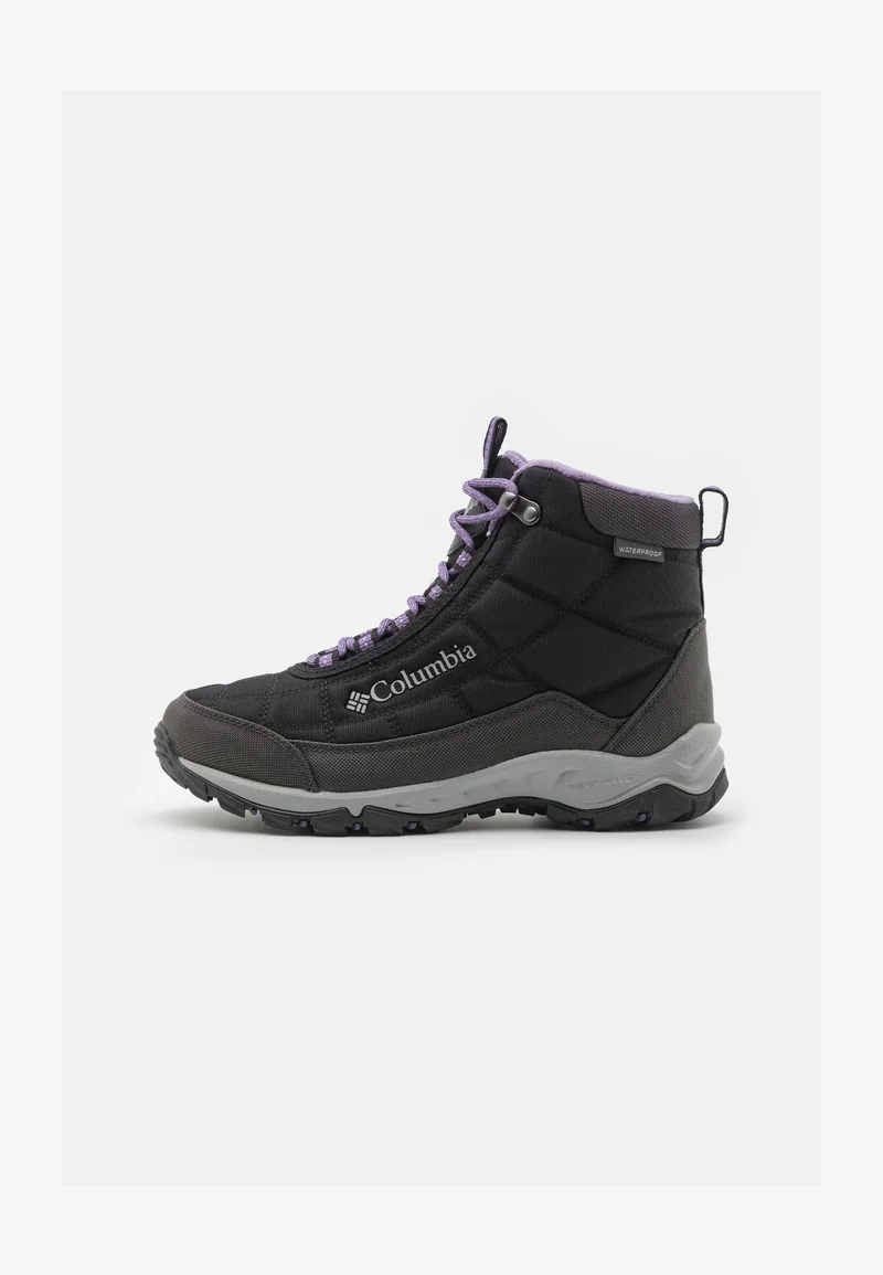 genuine Columbia FIRECAMP™ BOOT - Winter boots black/plum purple Sport Shoes Boots