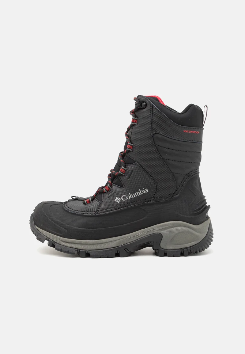 Largest Fashion Store Columbia BUGABOOT III - Winter boots black/bright red Sport Shoes Boots