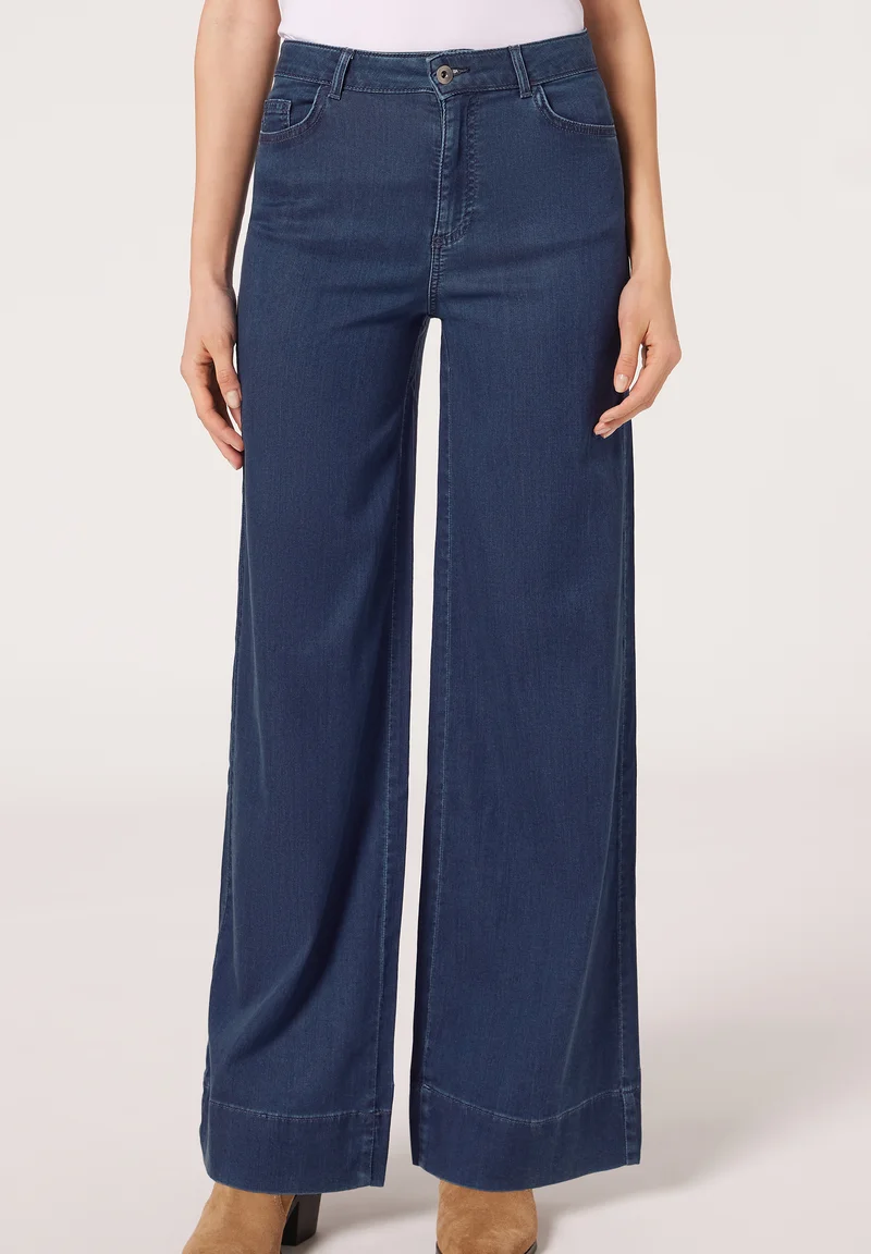 outlet for sale Calzedonia PALAZZO - Flared Jeans blau dark denim blue Clothing Bootcut & Flared