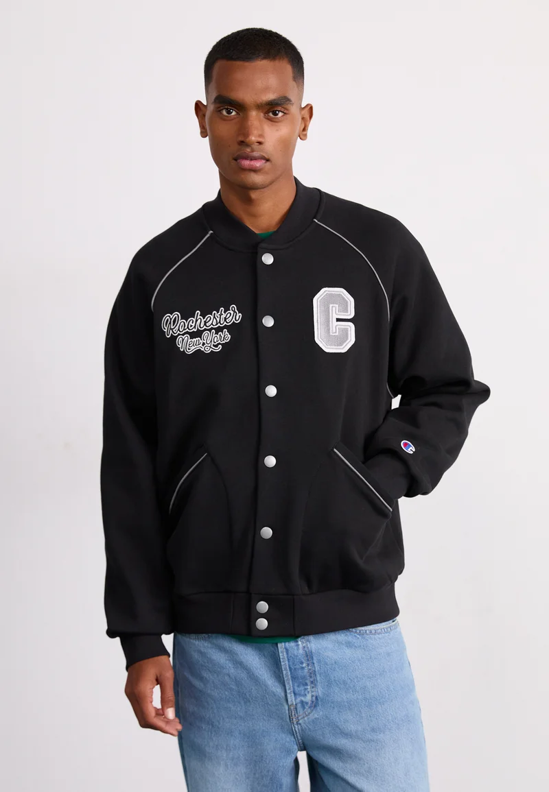 best-loved Champion Rochester FIELD OF PLAY - Zip-up sweatshirt black Streetwear Sale Streetwear Clothing Swimwear Bomber Jackets
