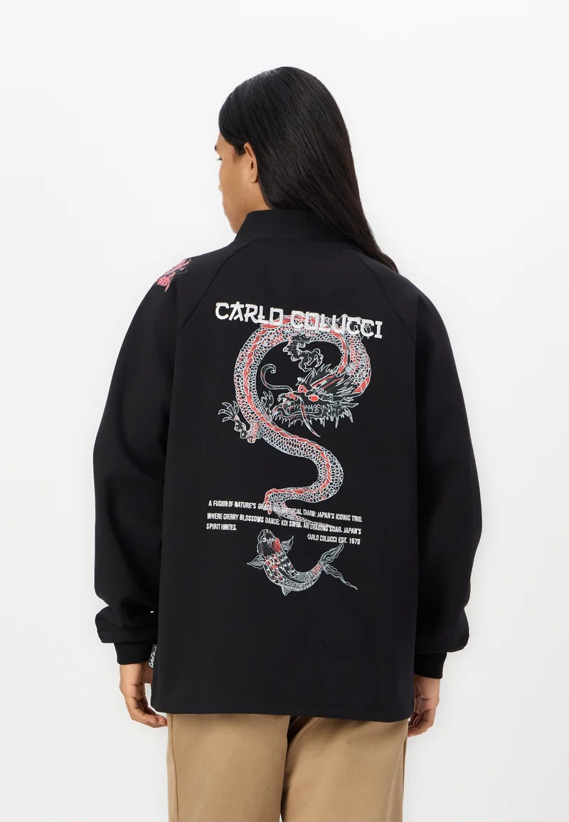 best value Carlo Colucci KIMONO UNISEX - Cardigan black Clothing Knitwear Cardigans