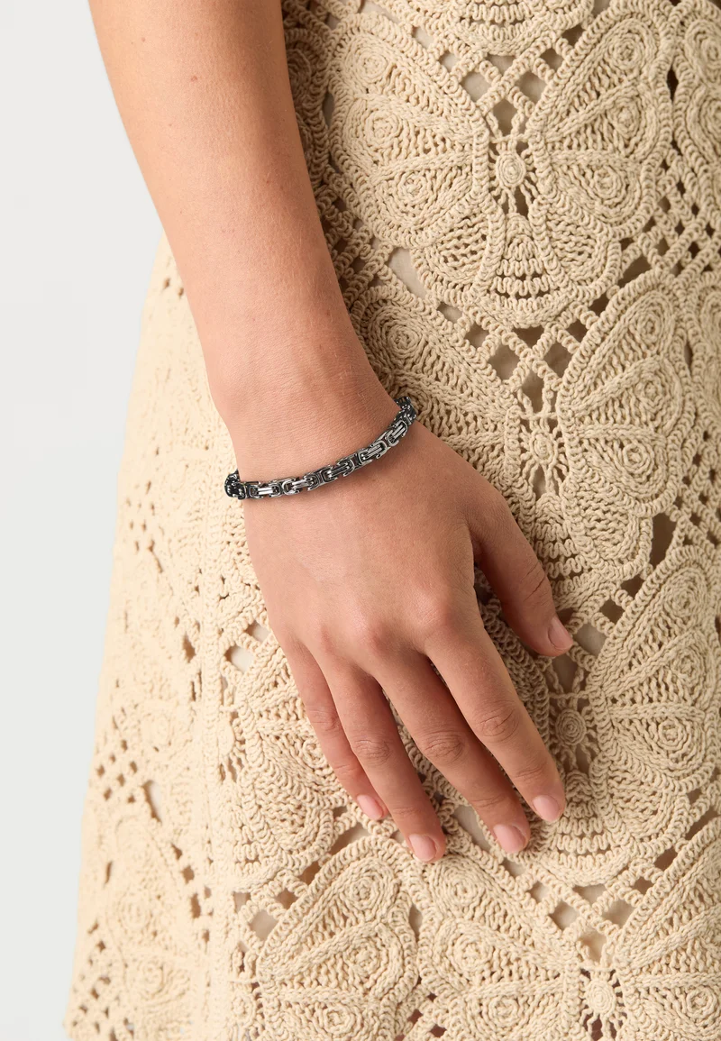 hot sale Online Icon Brand GUARDIAN THICK MIXED LINK CHAIN BRACELET UNISEX - Bracelet silver-coloured Accessories Jewellery Bracelets