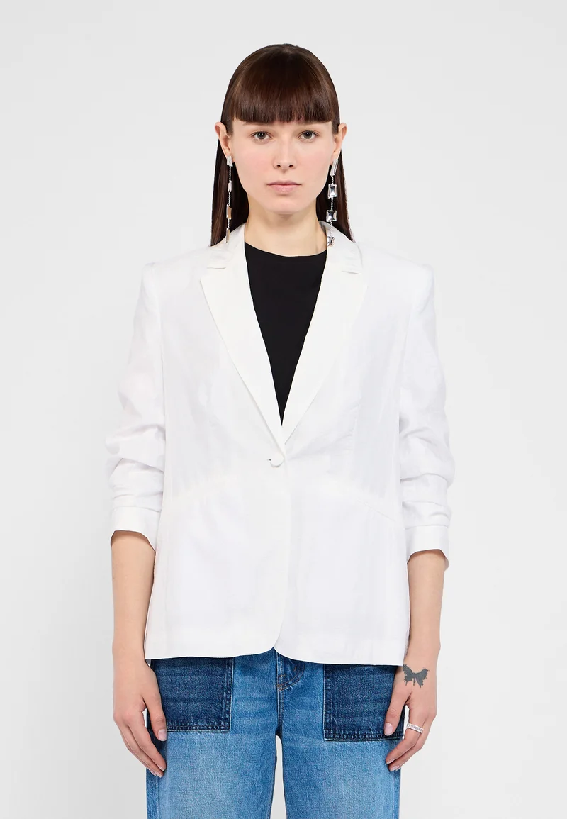 Wholesale Online USA Cinq à Sept TUMBLED KHLOE - Blazer white Clothing Jackets & Blazers Bomber Jackets