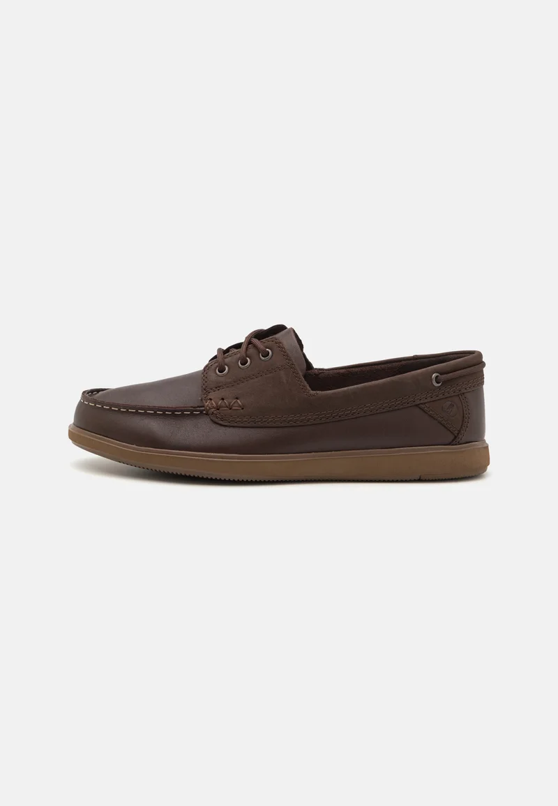 Online Shop Clarks BRATTON - Boat shoes dark brown Shoes Lace-up shoes Boat shoes