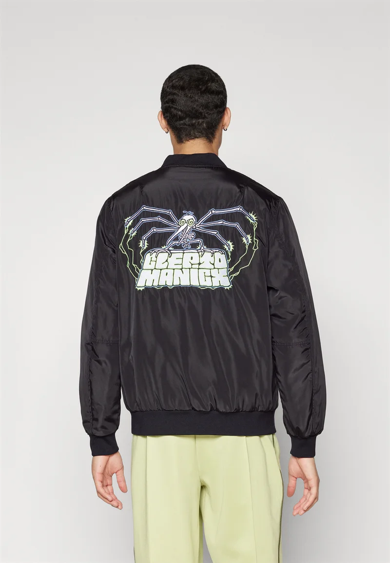 wide varieties Cleptomanicx GRAVE GULL - Bomber Jacket black Streetwear Sale Streetwear Clothing Swimwear Bomber Jackets
