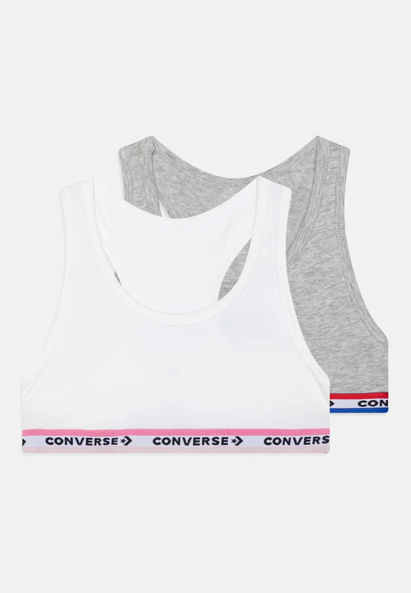 100% High Quality Converse RACERBACK BRAS 2 PACK - Bustier white Clothing Underwear & Nightwear Bathrobes Bras & bustiers