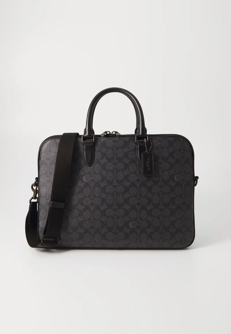 Fast Delivery COACH GOTHAM SLIM BRIEFCASE  - Briefcase charcoal signature Accessories Bags & cases Business & laptop bags