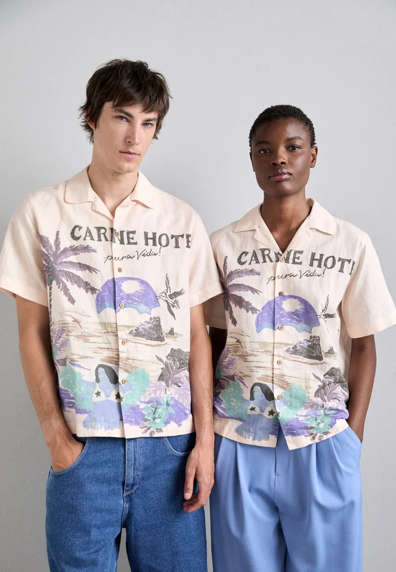 vast selection Carne Bollente PURE LIFE UNISEX - Button-down blouse multicolor Clothing Sale Shirts Business Shirts