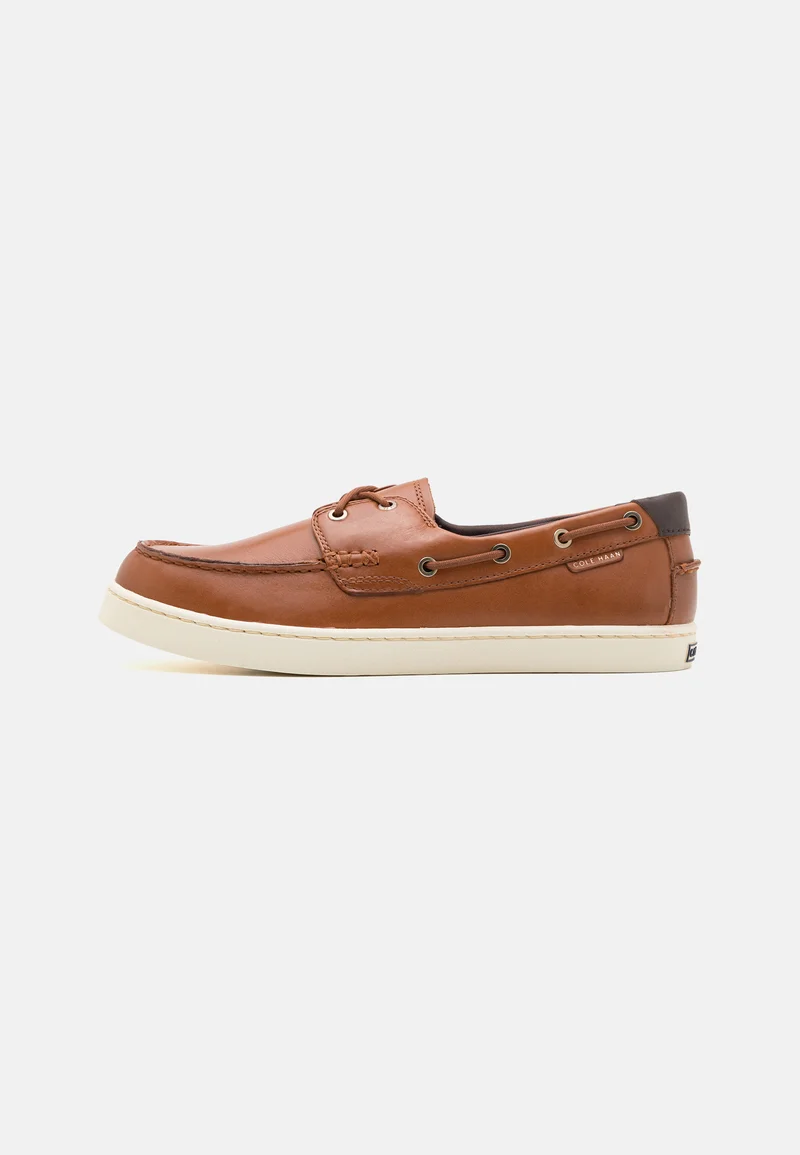 attractive price Cole Haan NANTUCKET - Boat shoes tan/ivory Shoes Sale Lace-up shoes Boat shoes