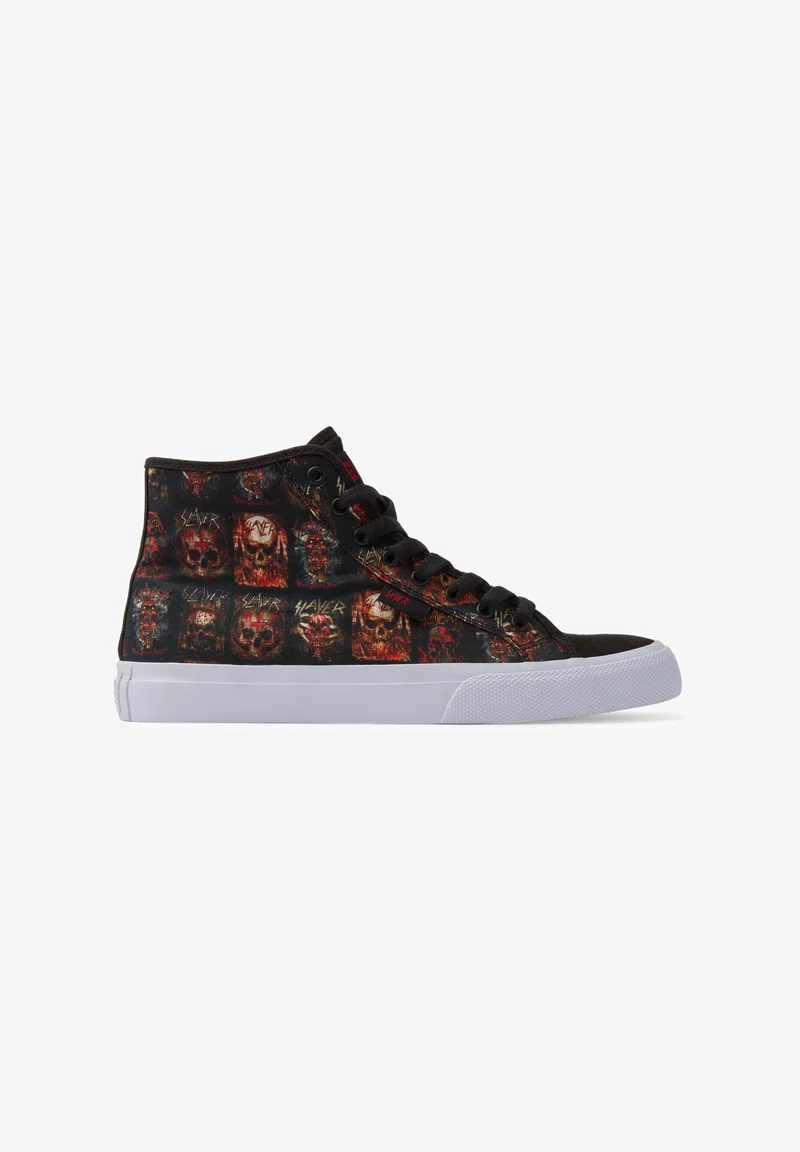Official supplier DC Shoes SLAYER MANUAL - Training shoe bwp black white print Sport Sale Shoes Boots