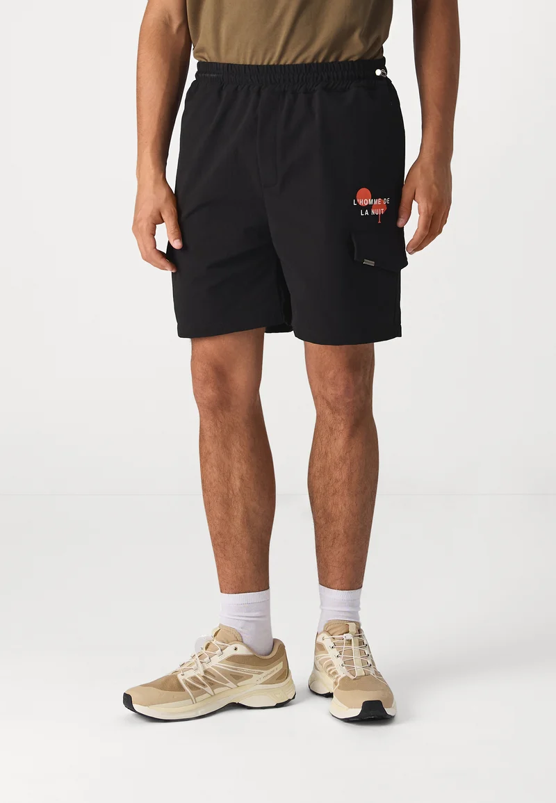 In Stock Don't Waste Culture PHAREZ UNISEX - Shorts black Streetwear Sale Streetwear Clothing Swimwear Casual Shorts