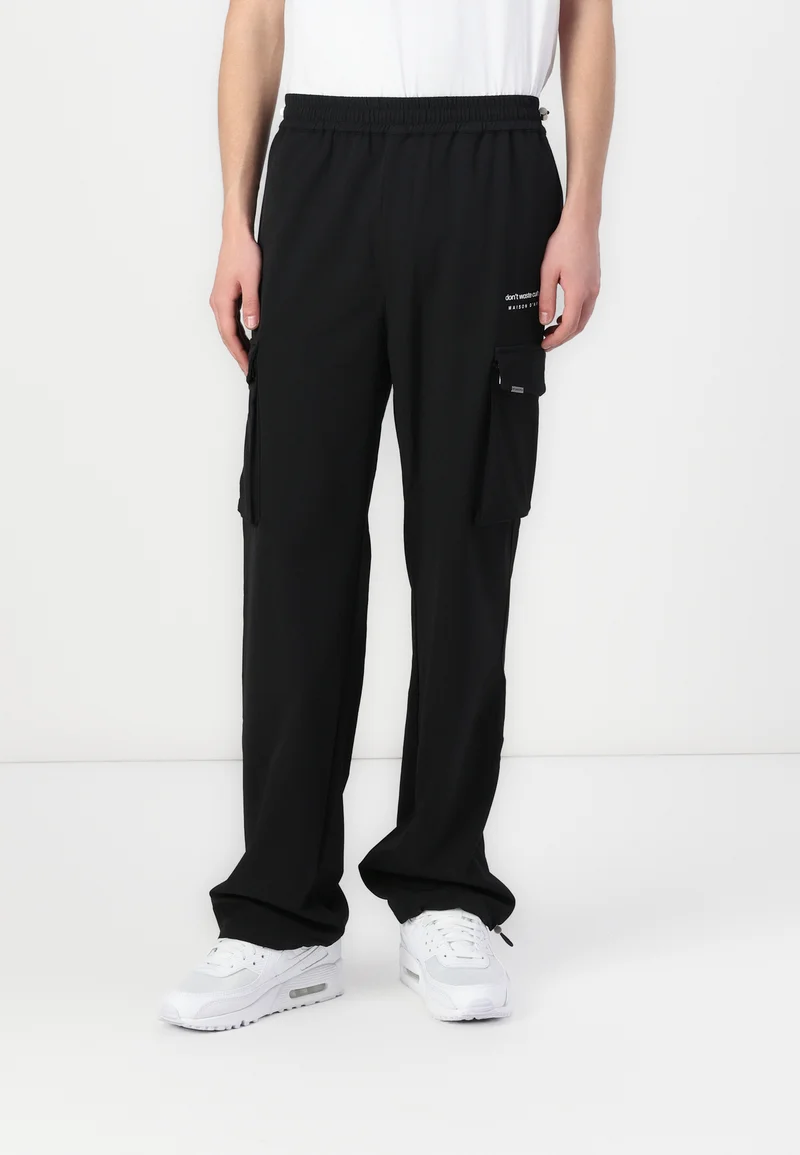 Big discount on sale Don't Waste Culture KATSU UNISEX - Cargo trousers black Clothing Trousers Cargo Trousers