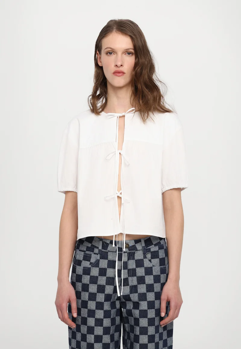 cheapest price DESIGNERS REMIX CLAIRE PUFF SHIRT - Blouse white Clothing Shirts & Blouses Blouses