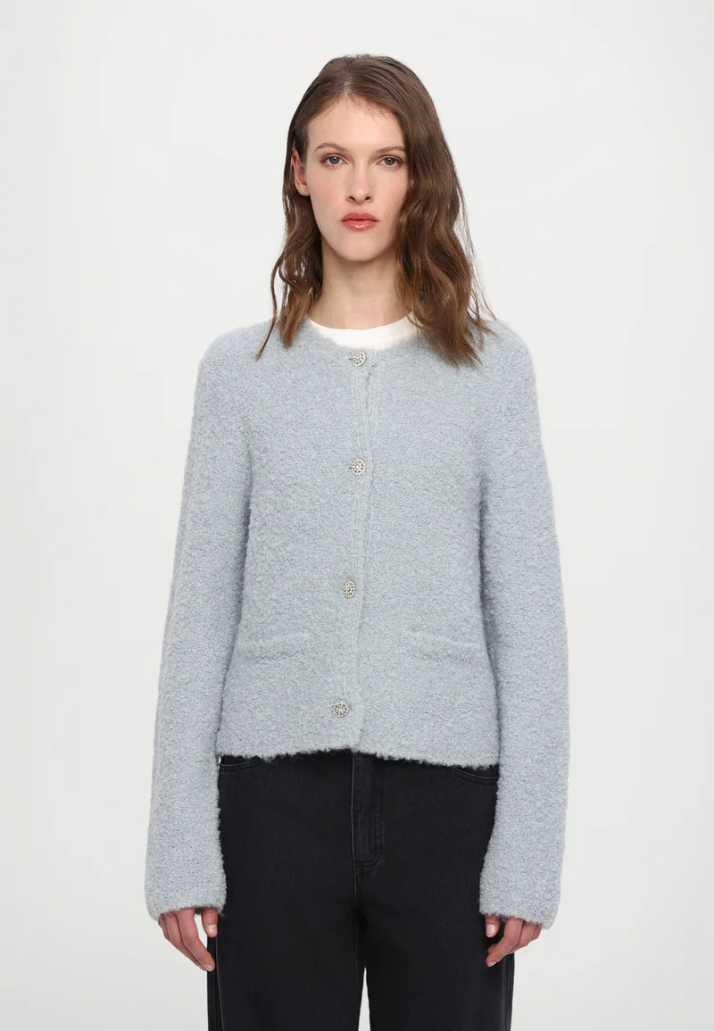 hot sale Online DESIGNERS REMIX BRIELLE JACKET - Cardigan pastel blue Clothing Knitwear & Cardigans Cardigans