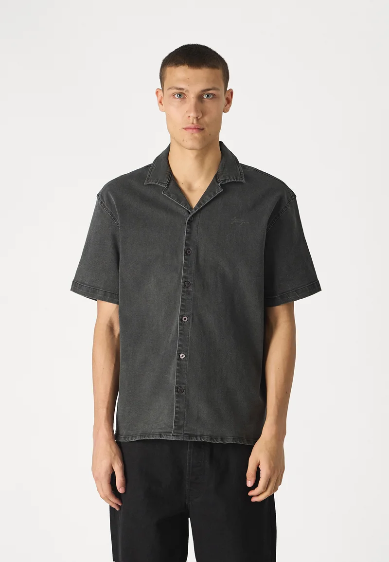 luxury fashion brands Denim Project LOOSE FIT SHORT SLEEVE DENIM  - Shirt gray wash Clothing Sale Shirts Business Shirts