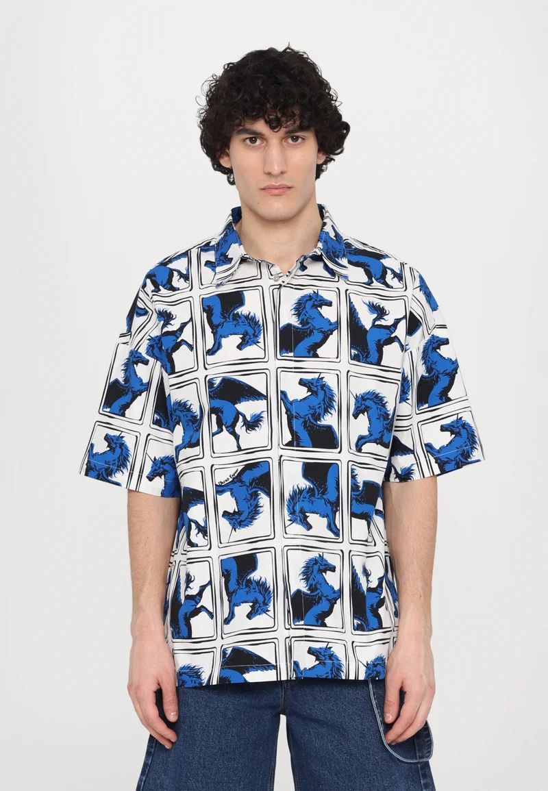 Outlet on Sale Dhruv Kapoor ENGINEERED KIMONO SHIRT - Shirt blue Clothing Shirts Casual Shirts