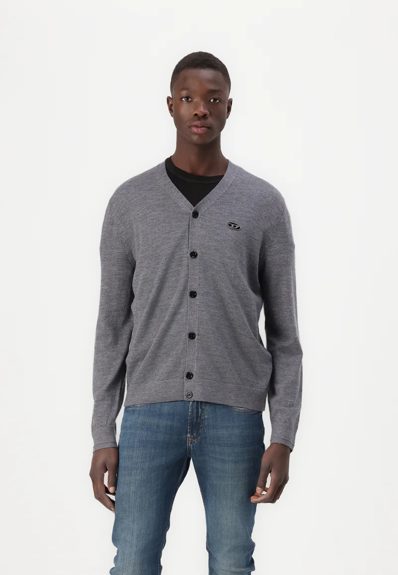 professional online store Diesel VOLTO - Cardigan mottled grey Clothing Knitwear Cardigans