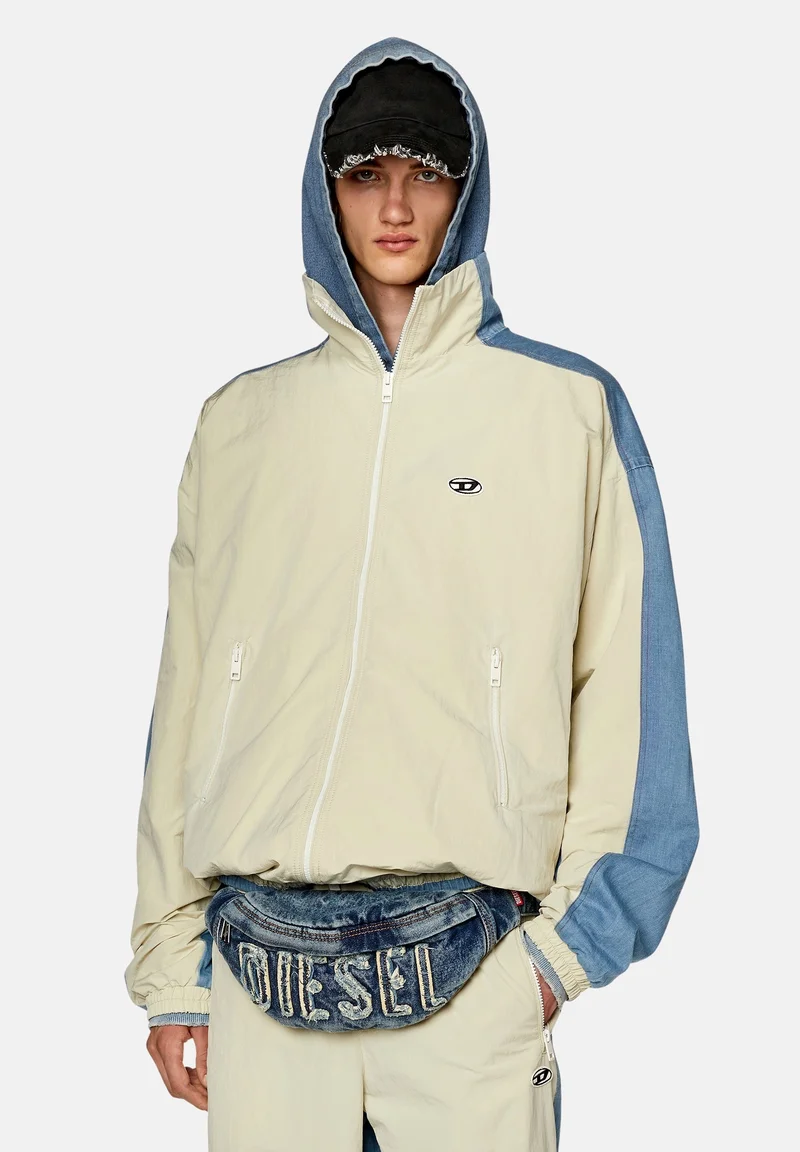 discountable price Diesel Bomber Jacket - blue white Clothing Sale Jackets Gilet Bomber Jackets