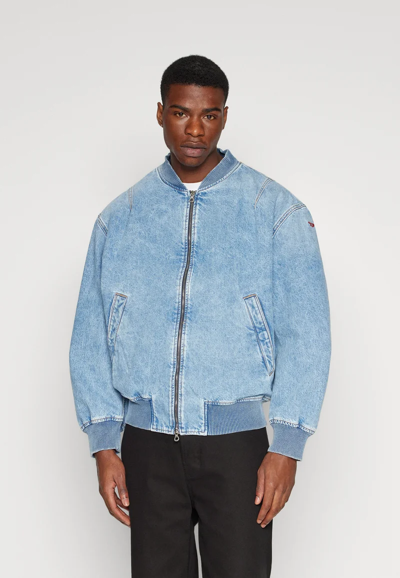 Sale UK Diesel Denim jacket - light blue Clothing Sale Jackets Gilet Bomber Jackets