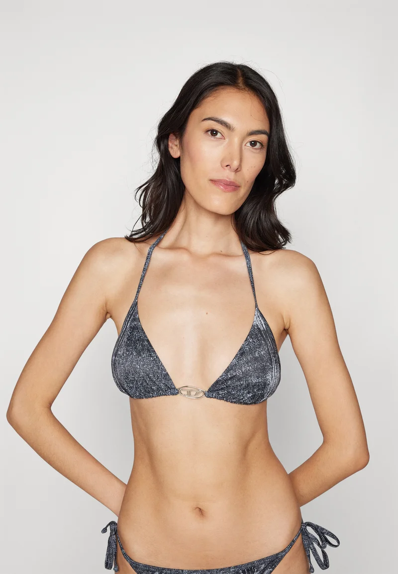 Authentic Diesel SEES - Bikini top dark grey Clothing Swimwear Beach accessories Bikini tops