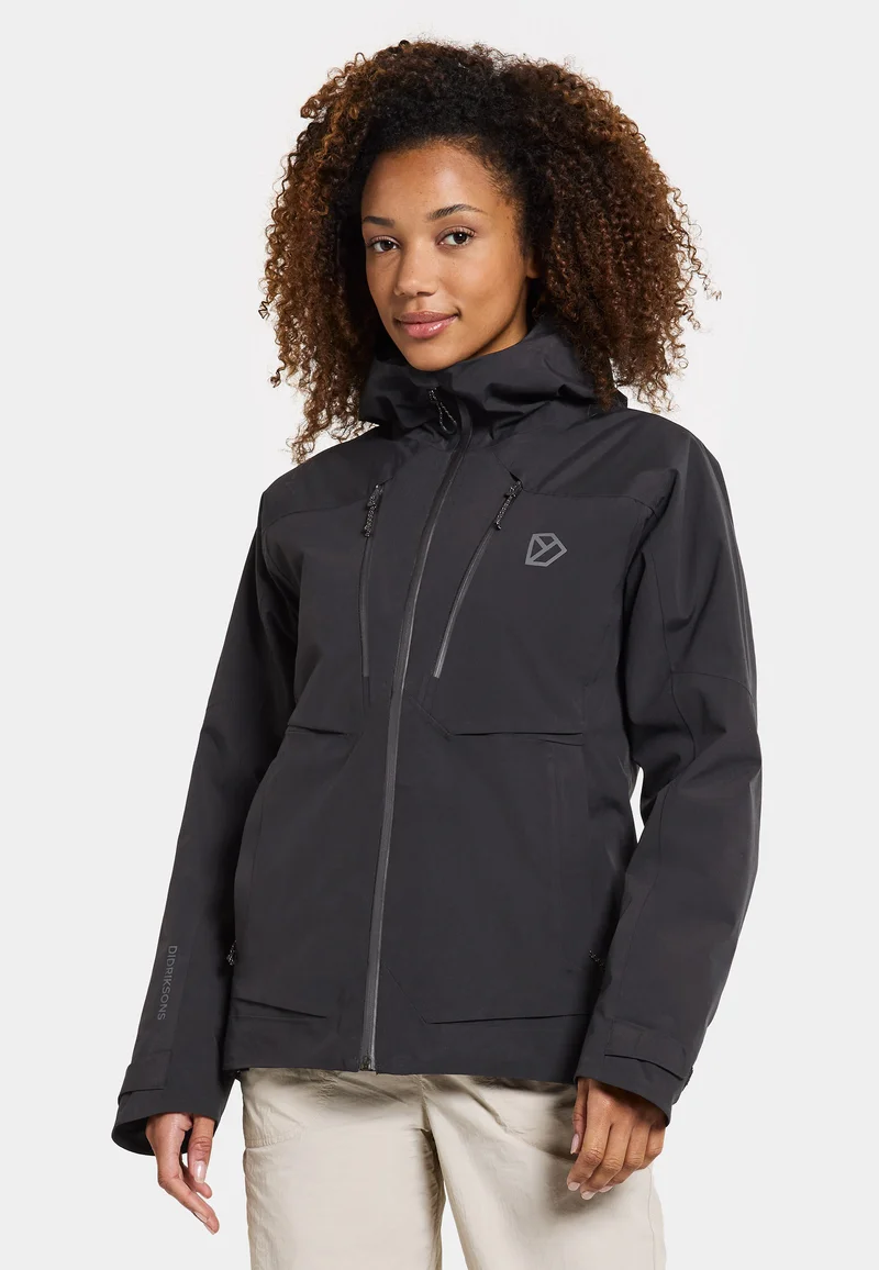 attractive design Didriksons IDUN - Hardshell jacket black Clothing Jackets & Blazers Bomber Jackets